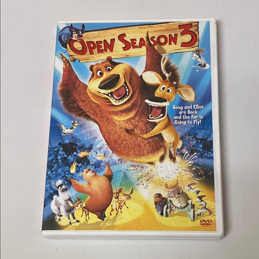 Open Season 3 DVD Animated Movie Boog Elliot Family Comedy Adventure